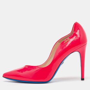 Loriblu Neon Pink Patent Leather Pointed Toe Pumps Size 39, Pumps - Luxury Closet catalog