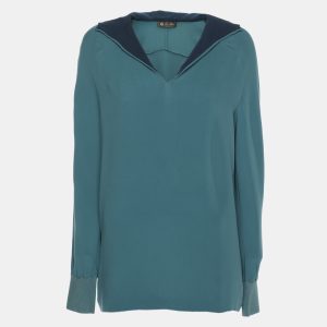 Loro Piana Blue Silk Hoodie XL, Sweaters & Cardigans - Luxury Closet catalog