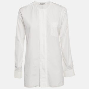 Loro Piana White Cotton Button Front Blouse S, Shirts & Tops - Luxury Closet catalog