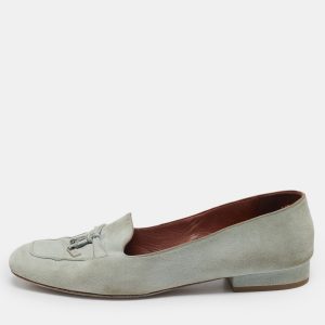 Loro Piana Grey Suede Summer Charms Walk Loafers Size 38.5, Loafers & Slip-Ons - Luxury Closet catalog