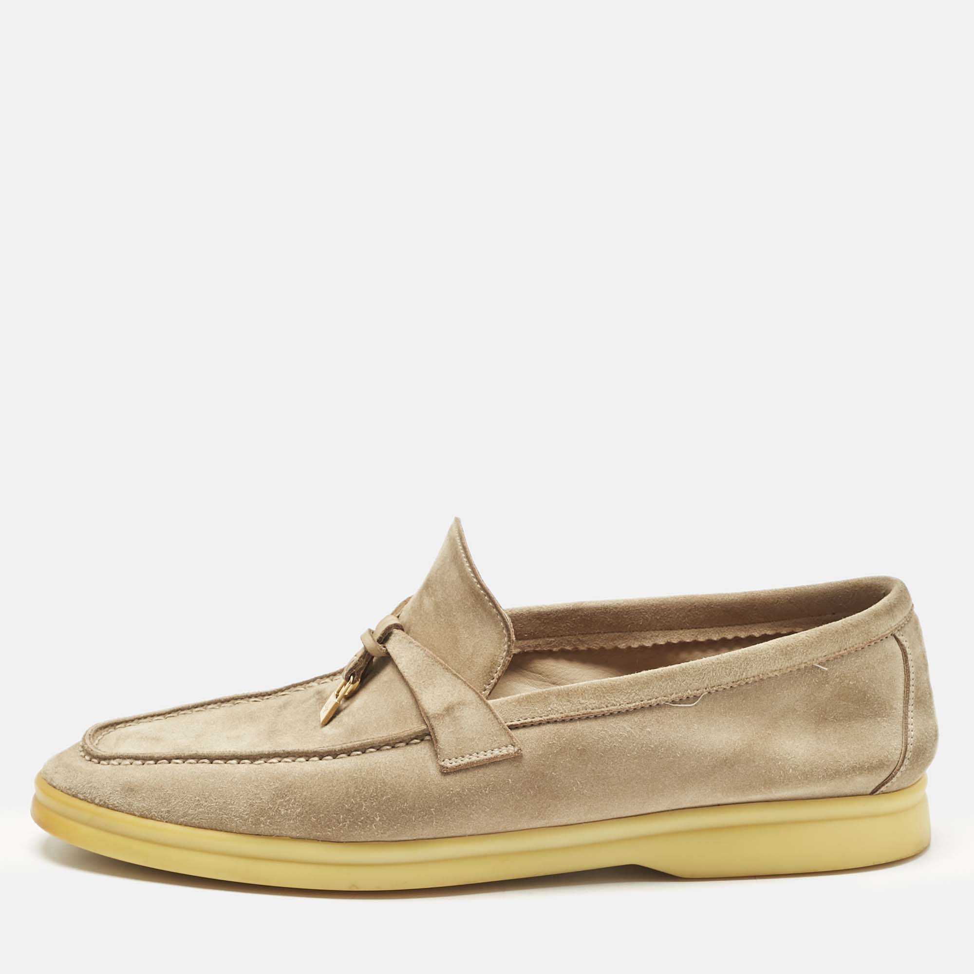 Loro Piana Beige Suede Summer Charms Walk Loafers Size 41, Loafers & Slip-Ons - Luxury Closet catalog