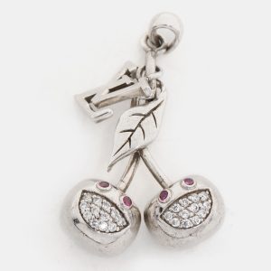 Louis Vuitton 925 Silver/Pink Crystals Cherry Blossom Bag Charm, Luggage Accessories - Luxury Closet catalog