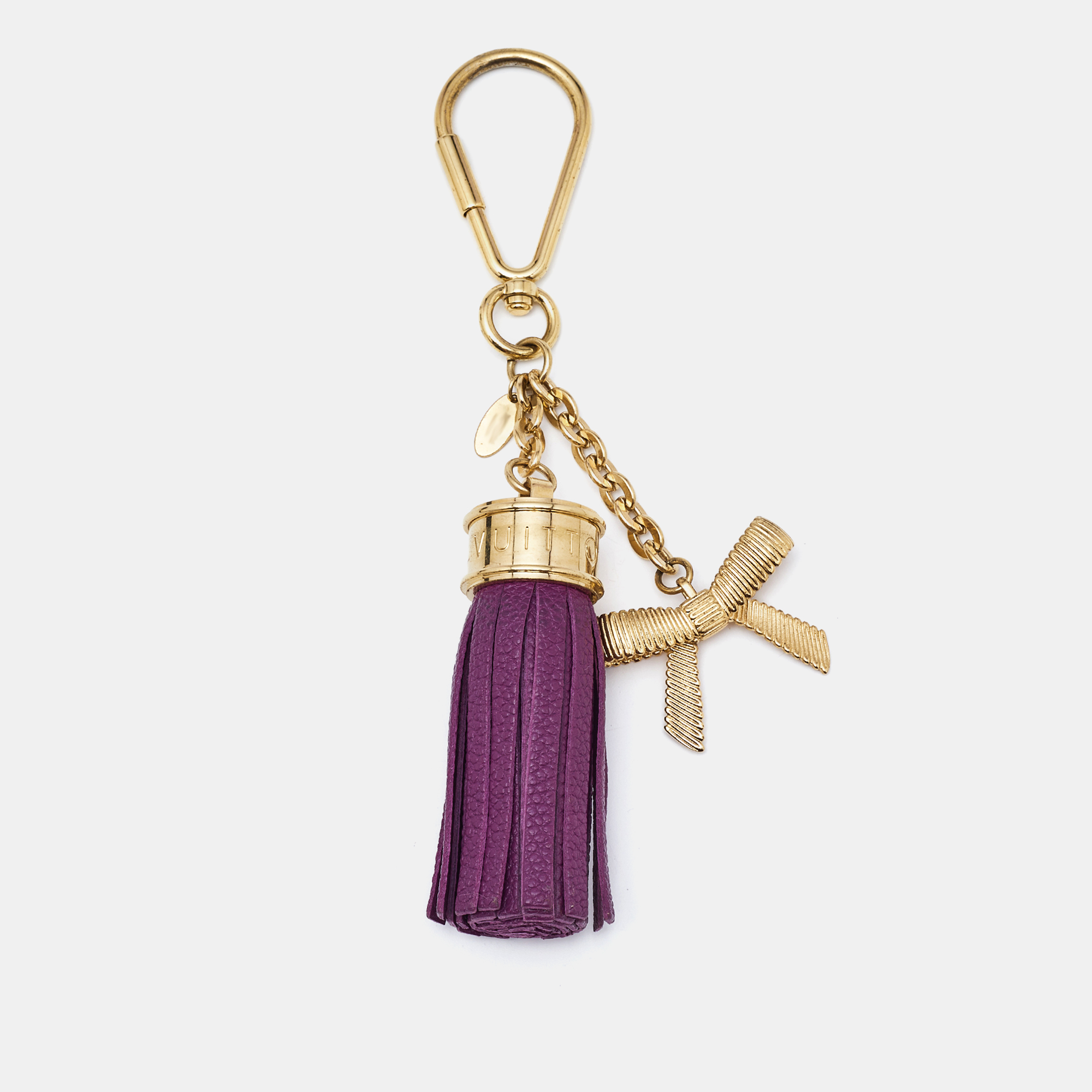 Louis Vuitton Leather Tassel Bow Gold Tone Bag Charm, Luggage Accessories - Luxury Closet catalog