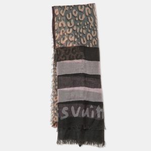 Louis Vuitton Purple Leopard Printed Cashmere & Silk Shawl, Scarves & Shawls - Luxury Closet catalog
