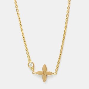 Louis Vuitton 18K Rose Gold and Diamond Monogram Idylle Pendant Necklace, Necklaces - Luxury Closet catalog