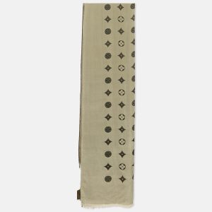 Louis Vuitton Black/Cream Monogram Silk Blend Stole, Scarves & Shawls - Luxury Closet catalog