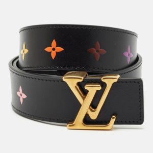 Louis Vuitton Black Leather LV New Wave Belt 80 CM, Belt Buckles - Luxury Closet catalog