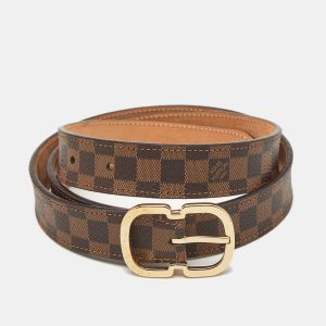 Louis Vuitton Mini Damier Ebene Canvas Buckle Belt 85 CM, Belt Buckles - Luxury Closet catalog