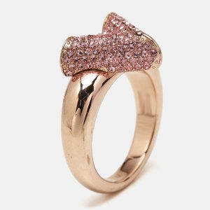 Louis Vuitton Essential V Crystals Rose GOld Tone Ring Size 53, Jewelry - Luxury Closet catalog