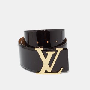 Louis Vuitton Amarante Vernis Leather LV Initiales Waist Belt 75 CM, Belt Buckles - Luxury Closet catalog
