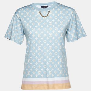 Louis Vuitton Multicolor Mix Monogram Cotton Chain Crew Neck T-Shirt XS, Shirts & Tops - Luxury Closet catalog