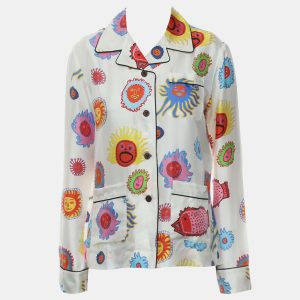 Louis Vuitton x Yayoi Kusama Multicolor Silk Printed Pajamas Shirt FR 36, Shirts & Tops - Luxury Closet catalog