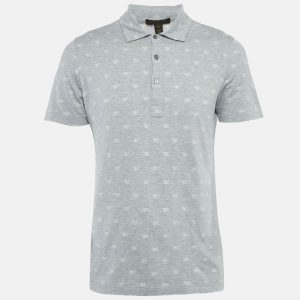 Louis Vuitton Grey Monogram Intarsia Jersey Polo T-Shirt M, Shirts & Tops - Luxury Closet catalog