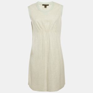 Louis Vuitton Grey Wool Blend Ruched Sleeveless Short Dress L, Dresses - Luxury Closet catalog