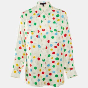 Louis Vuitton x Yayoi Kusama White Painted Dots Silk Shirt S, Shirts & Tops - Luxury Closet catalog
