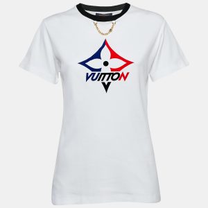 Louis Vuitton White Monogram Jersey Crew Neck T-Shirt S, Shirts & Tops - Luxury Closet catalog