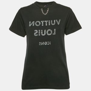 Louis Vuitton Black Logo Print Cotton T-Shirt S, Shirts & Tops - Luxury Closet catalog