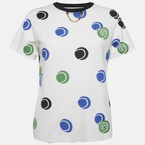 Louis Vuitton White Tennis Balls Print Jesrey T-Shirt S, Shirts & Tops - Luxury Closet catalog