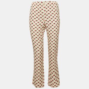 Louis Vuitton Cream Printed Satin Pants S, Clothing - Luxury Closet catalog