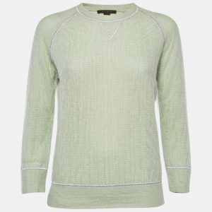 Louis Vuitton Green Lurex Knit Long Sleeve Pullover XS, Sweaters & Cardigans - Luxury Closet catalog