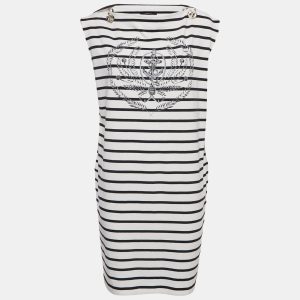 Louis Vuitton White & Navy Blue Striped Cotton Knit Chain Detail Dress XL, Dresses - Luxury Closet catalog