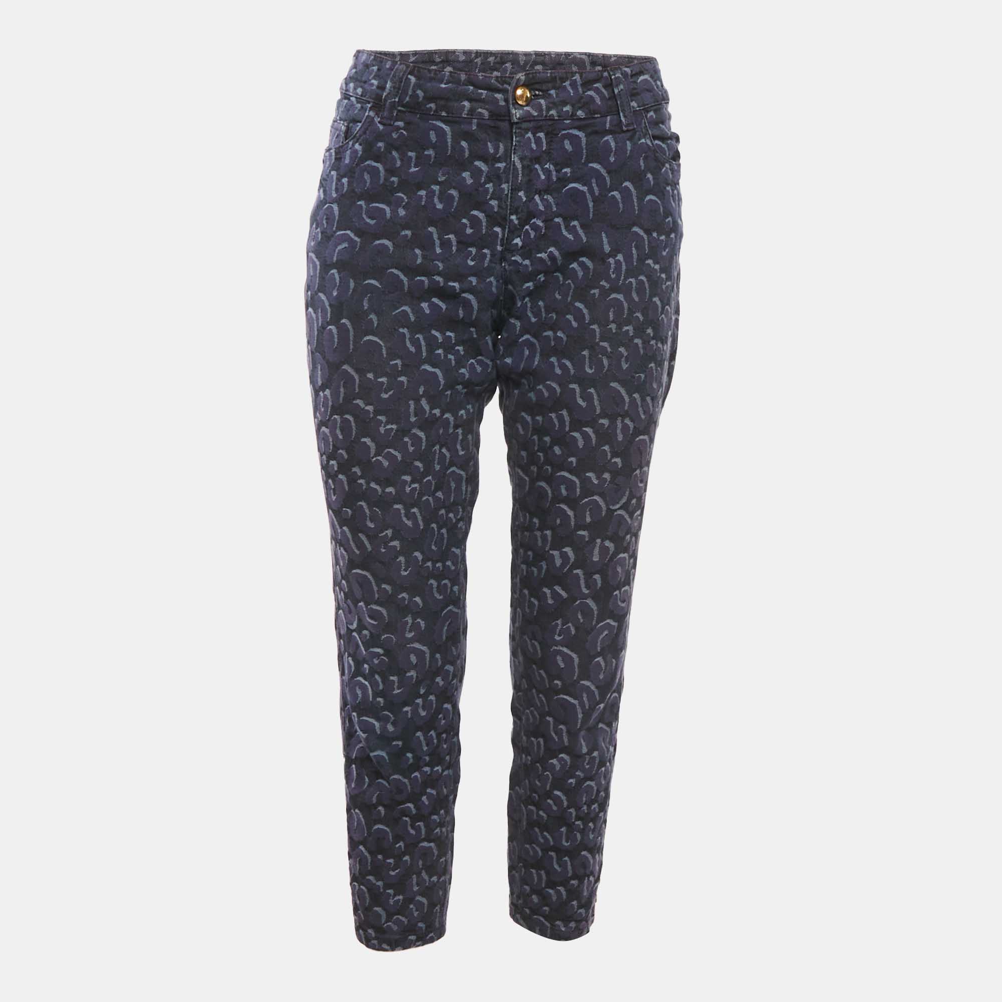 Louis Vuitton Blue Jacquard Denim Jeans M Waist 30", Jeans - Luxury Closet catalog