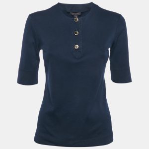 Louis Vuitton Navy Blue Jersey T-Shirt S, Shirts & Tops - Luxury Closet catalog