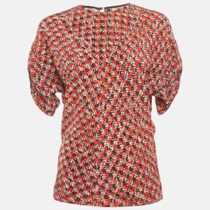 Louis Vuitton Red Abstract Print Silk Top S, Shirts & Tops - Luxury Closet catalog