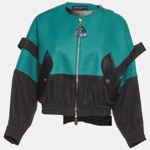 Louis Vuitton Green Linen Leather Trim Bomber Jacket S, Coats & Jackets - Luxury Closet catalog