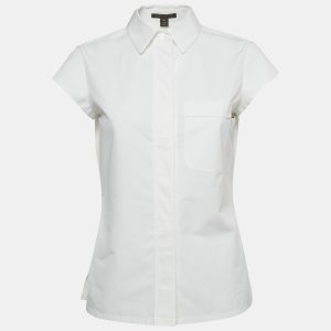 Louis Vuitton White Cotton Cap Sleeve Shirt S, Shirts & Tops - Luxury Closet catalog