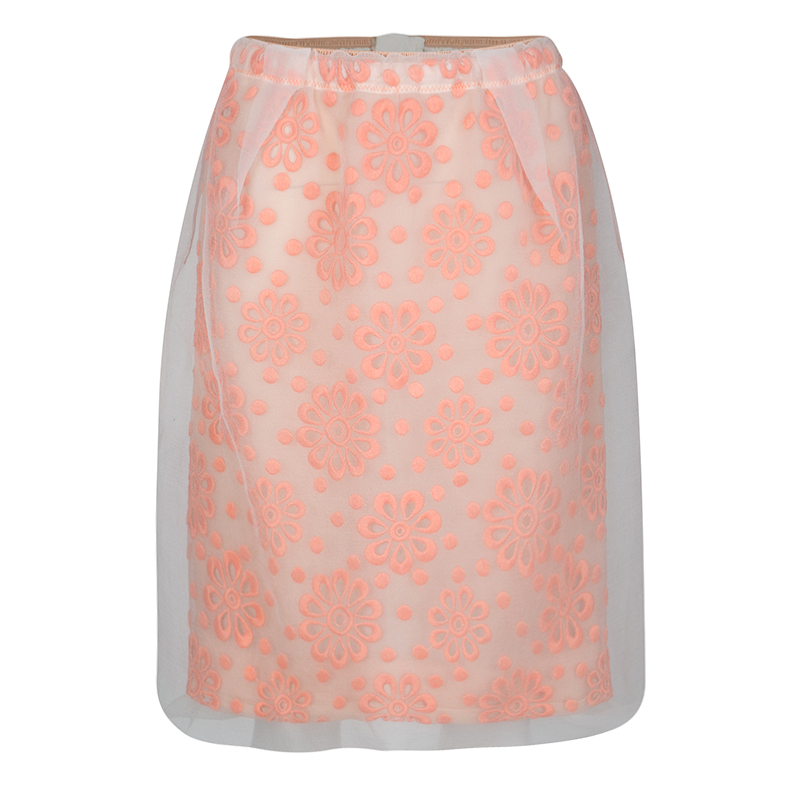 Louis Vuitton Floral Embroidered Detail Textured Skirt M, Skirts - Luxury Closet catalog
