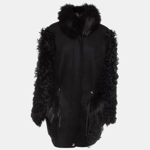 Louis Vuitton Black Cashmere/Fur Trimmed Oversized Parka Jacket M, Coats & Jackets - Luxury Closet catalog