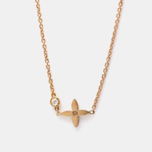 Louis Vuitton 18K Pink Gold Diamond Pendentif Monogram Idylle Pendant Necklace, Necklaces - Luxury Closet catalog
