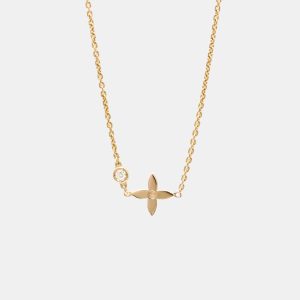 Louis Vuitton 18K Pink Gold Pendant Monogram Idylle Diamond Necklace, Necklaces - Luxury Closet catalog