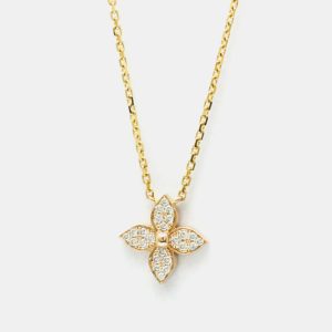 Louis Vuitton Star Blossom 18K Pink Gold Diamond Pendant Necklace, Necklaces - Luxury Closet catalog