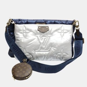 Louis Vuitton Navy/Silver Monogram Quilted Econyl Nylon Maxi Multi Pochette Accessoires, Shoulder Bags - Luxury Closet catalog