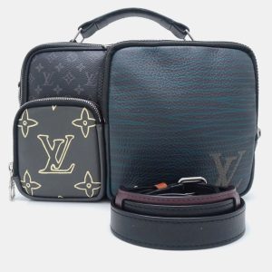 Louis Vuitton Black Canvas and Leather Monogram Eclipse Patchwork Messenger Bag, Shoulder Bags - Luxury Closet catalog