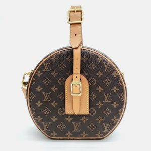 Louis Vuitton Brown Canvas Petite Boite Chapeau Bag, Handbags - Luxury Closet catalog