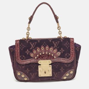 Louis Vuitton Purple Monogram Velours and Alligator Irvine Bag, Satchels - Luxury Closet catalog