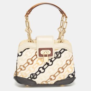 Louis Vuitton Black/Beige Velvet Chains Dolly Bag, Satchels - Luxury Closet catalog