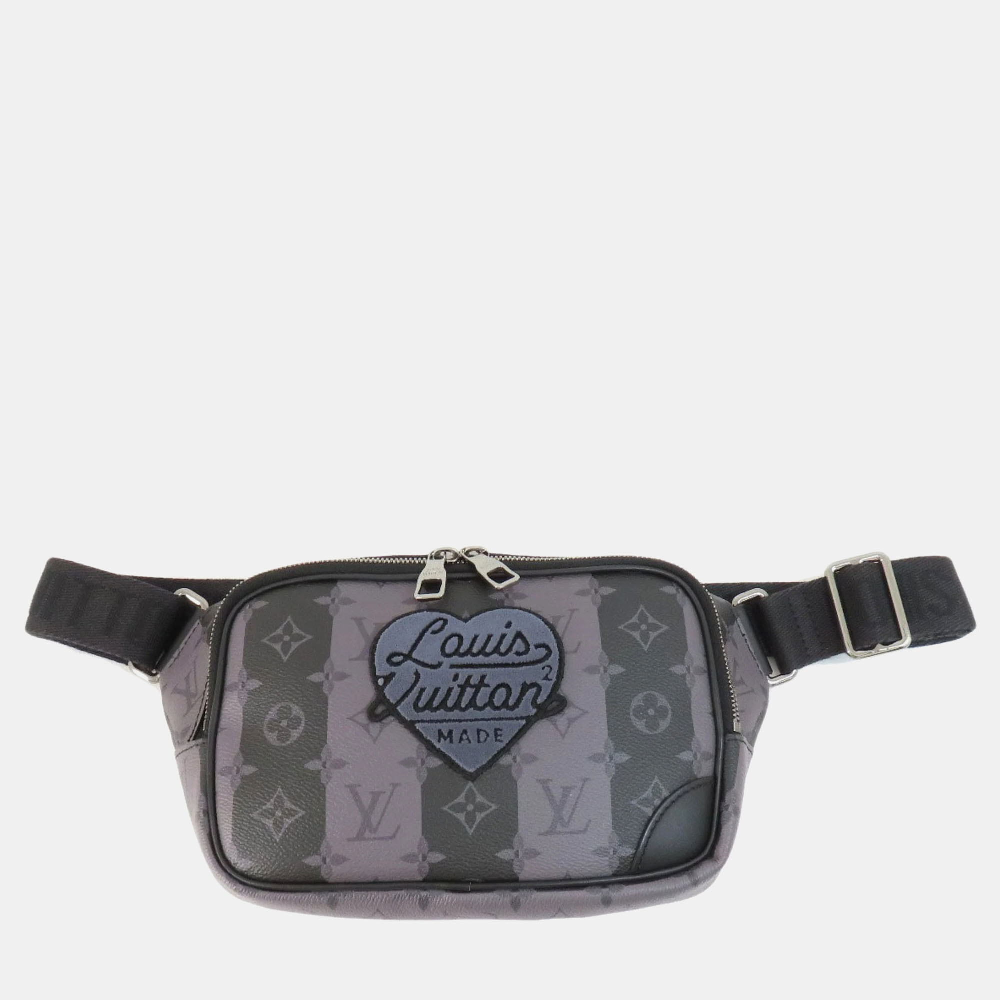 Louis Vuitton Black Monogram Eclipse Canvas Nigo Stripes Modular Sling Bag, Shoulder Bags - Luxury Closet catalog