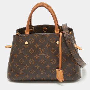 Louis Vuitton Monogram Canvas and Leather Montaigne BB Bag, Tote Handbags - Luxury Closet catalog
