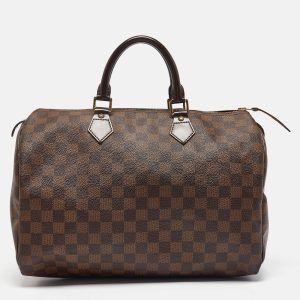 Louis Vuitton Damier Ebene Canvas Speedy 35 Bag, Satchels - Luxury Closet catalog