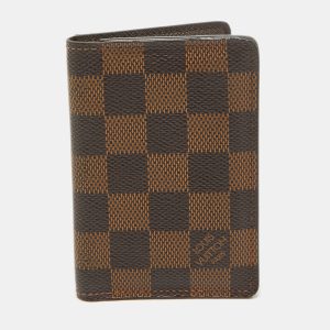 Louis Vuitton Damier Ebene Canvas Pocket Organizer, Wallets & Money Clips - Luxury Closet catalog