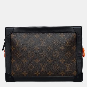 Louis Vuitton Brown/ Black Leather Monogram Coated Canvas Solar Ray Soft Trunk Bag, Shoulder Bags - Luxury Closet catalog