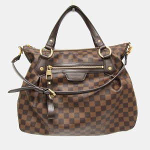 Louis Vuitton Ebene Damier Evora MM Handbag, Shoulder Bags - Luxury Closet catalog