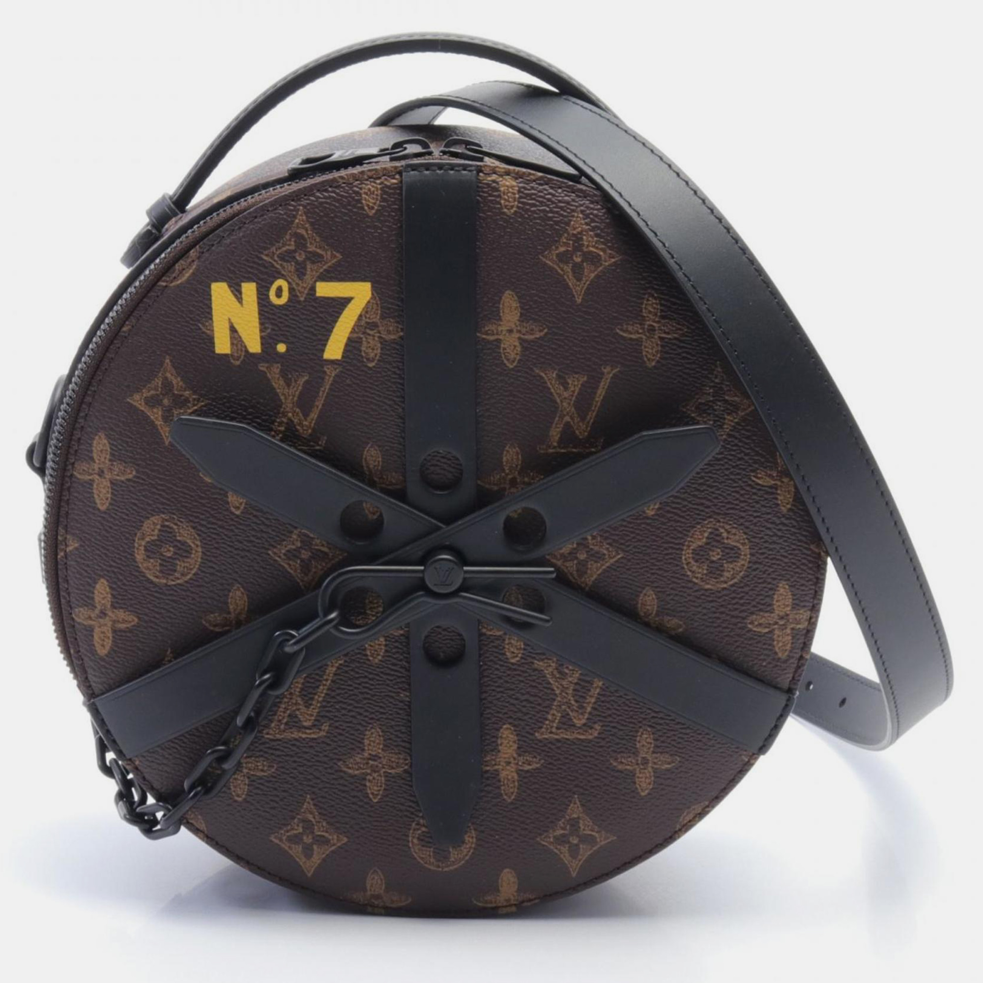 Louis Vuitton Brown Black Wheel Box Coated Canvas Leather Monogram Shoulder Bag, Tote Handbags - Luxury Closet catalog