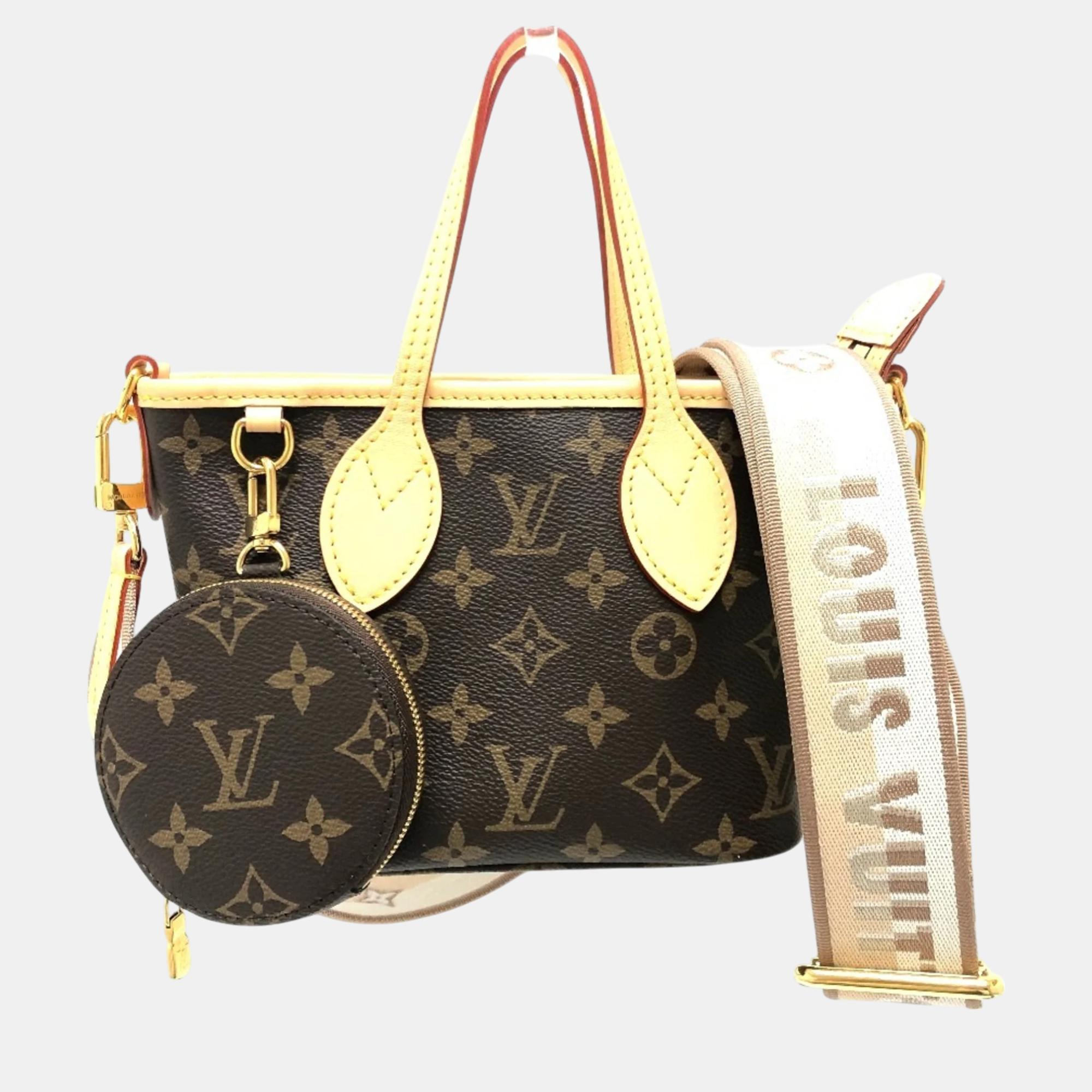 Louis Vuitton Neverfull BB Monogram Canvas Brown Bag, Tote Handbags - Luxury Closet catalog
