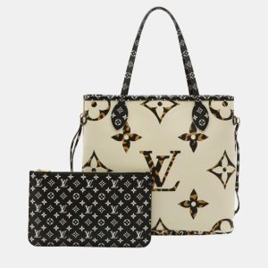 Louis Vuitton Ivory Camel Giant Monogram Jungle Neverfull Mm Tote Bag, Tote Handbags - Luxury Closet catalog