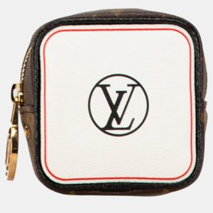 Louis Vuitton Brown Pvc Leather Canvas Monogram Portemonnaie Cube Pouch, Wallets & Money Clips - Luxury Closet catalog